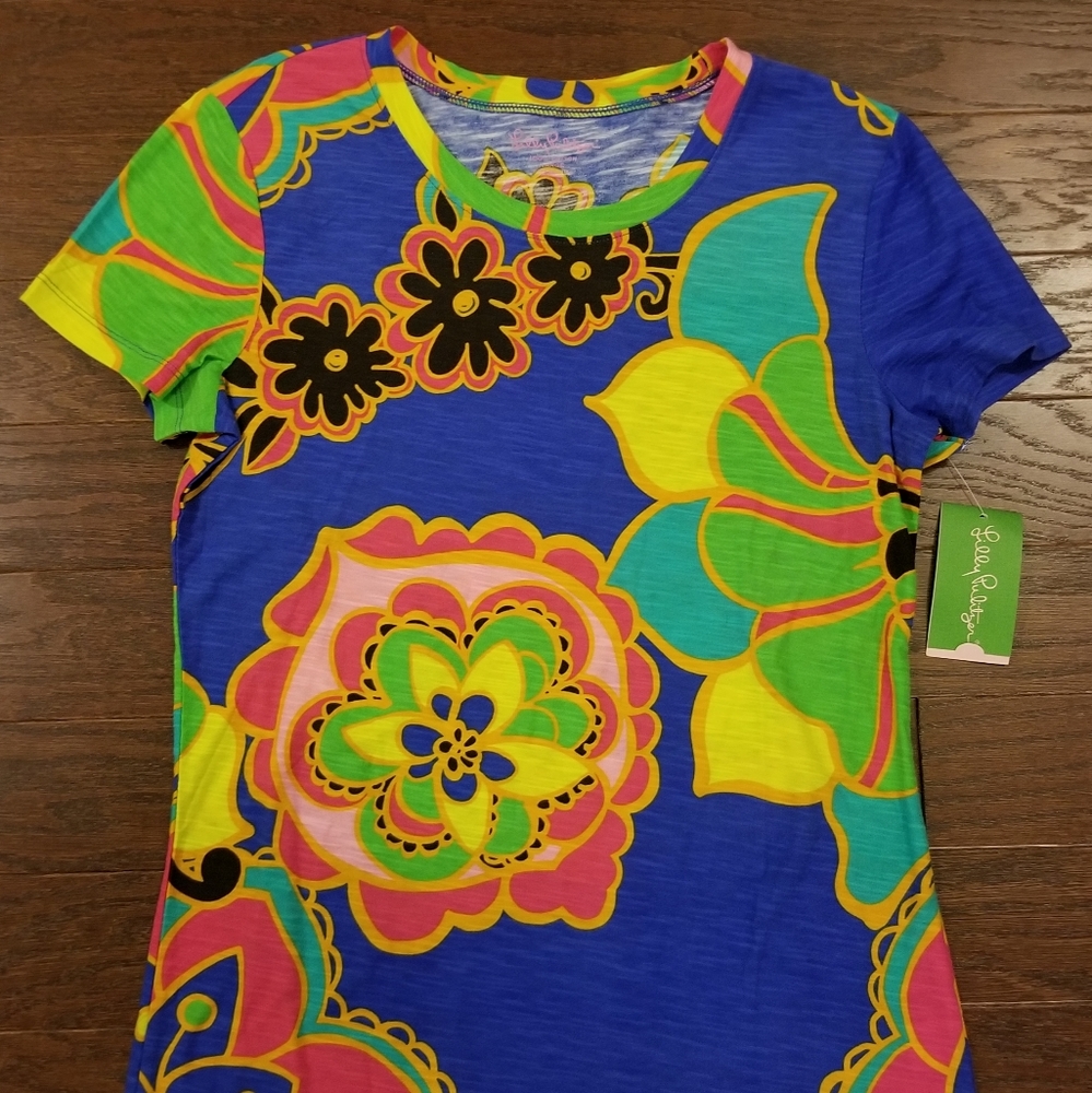 NWT Lilly Pulitzer Lexie Crew Drama Queen Top - Lg